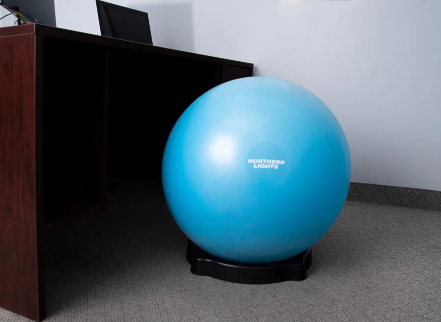 Support de base pour ballon de gymnastique Northern Lights, noir - Fitness Dépôt +