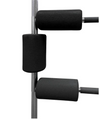 Coussinet à roulettes pour propulseur de hanche pour mini-barre, 8 pouces - Fitness Dépôt +