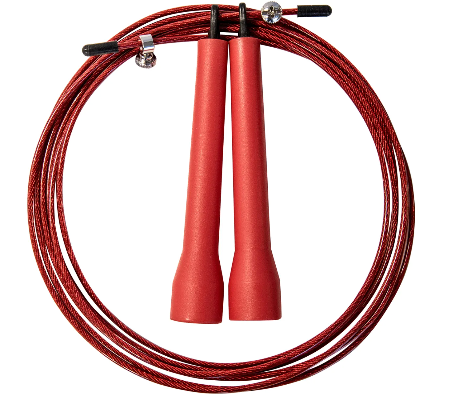 Corde à sauter à vitesse réglable Northern Lights - Poignée rouge de 5,4 po - Fitness Dépôt +