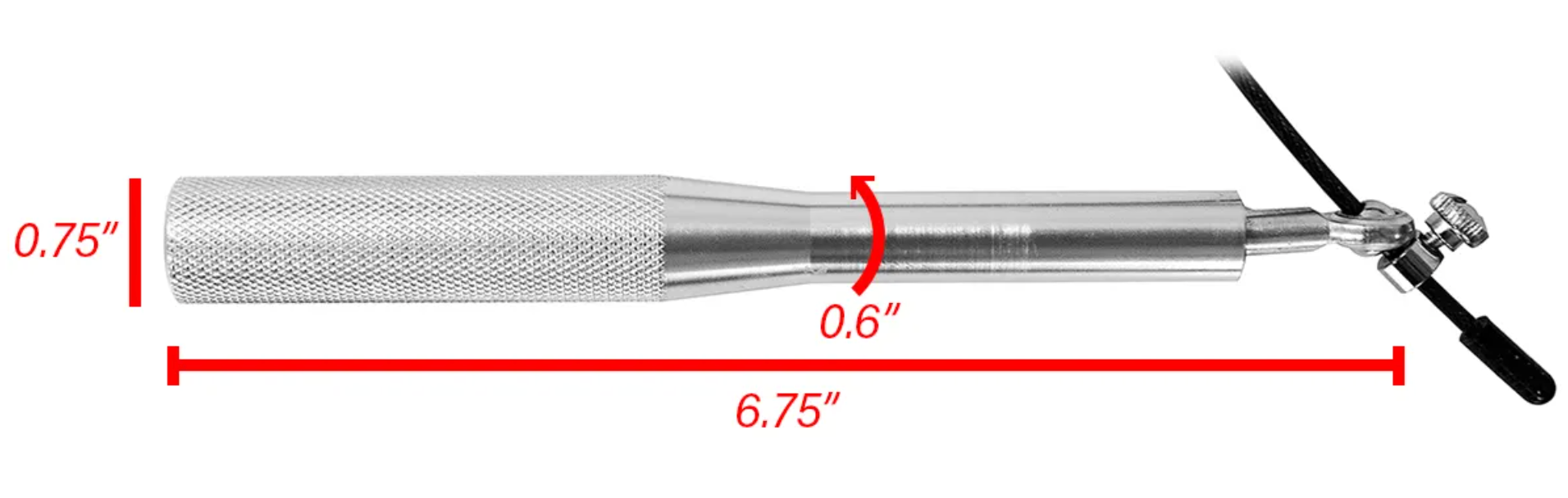 Corde à sauter à vitesse réglable Northern Lights - Poignée en aluminium de 6,5 po - Fitness Dépôt +