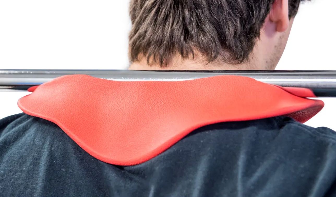 Protecteur de cou pour haltères Manta Ray - Rouge doux - Fitness Dépôt +