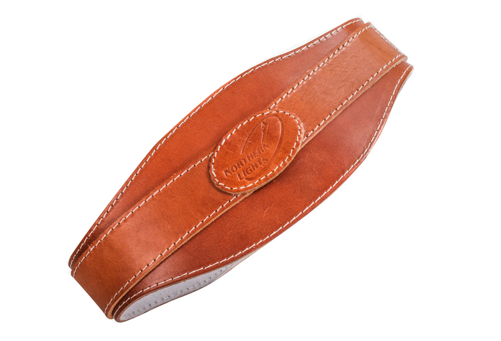 Ceinture contour en cuir double Northern Lights, marron - X-Small - Fitness Dépôt +