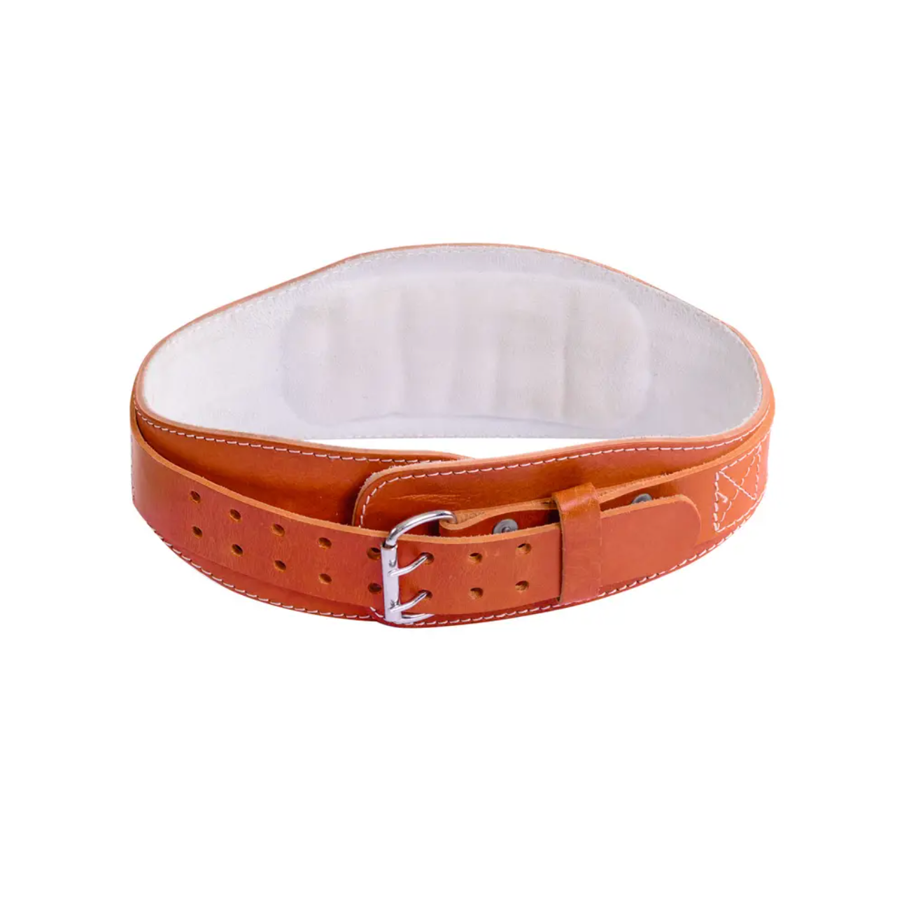 Ceinture contour en cuir double Northern Lights, marron - X-Small - Fitness Dépôt +