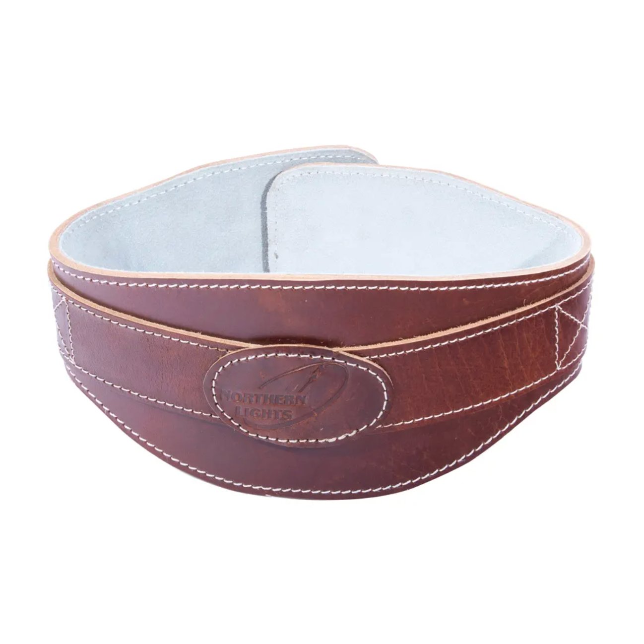Ceinture contour en cuir huilé Northern Lights, marron, XS - Fitness Dépôt +