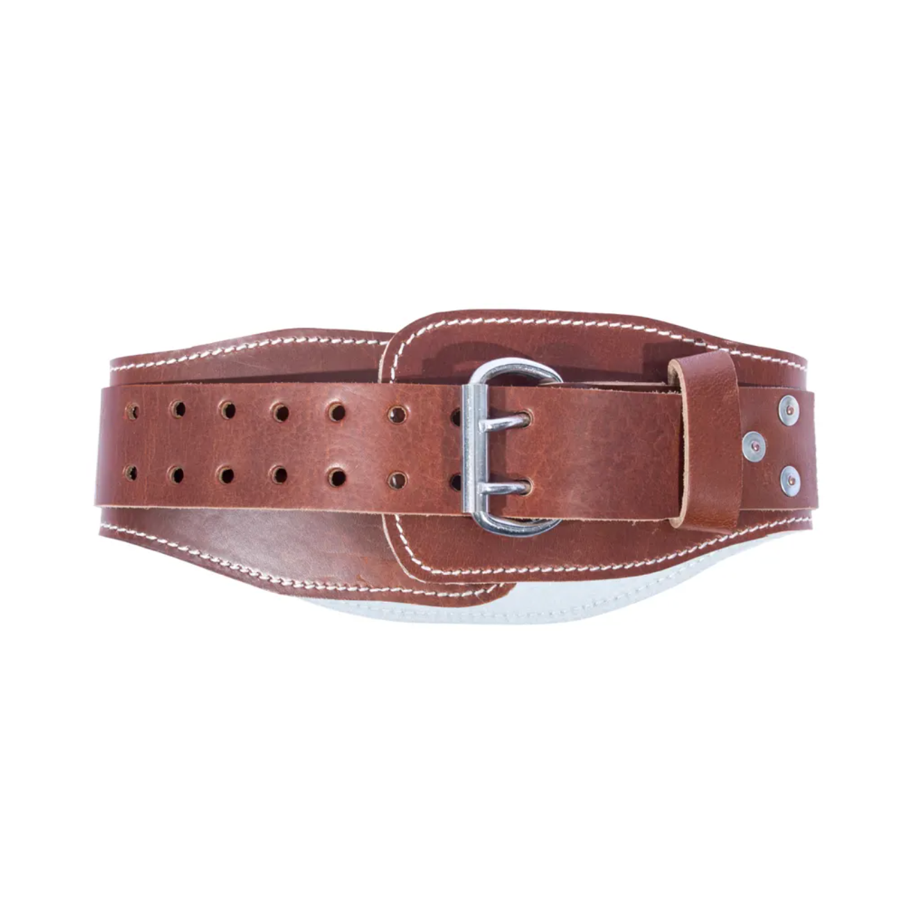 Ceinture contour en cuir huilé Northern Lights, marron, XS - Fitness Dépôt +