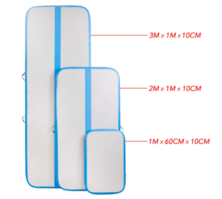 Tapis de protection gonflable Northern Lights, 1 m x 60 cm x 10 cm - Fitness Dépôt +