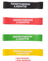 Northern Lights Rolatex Loop Band, 12" x 2" x 0,5 mm, jaune - Fitness Dépôt +