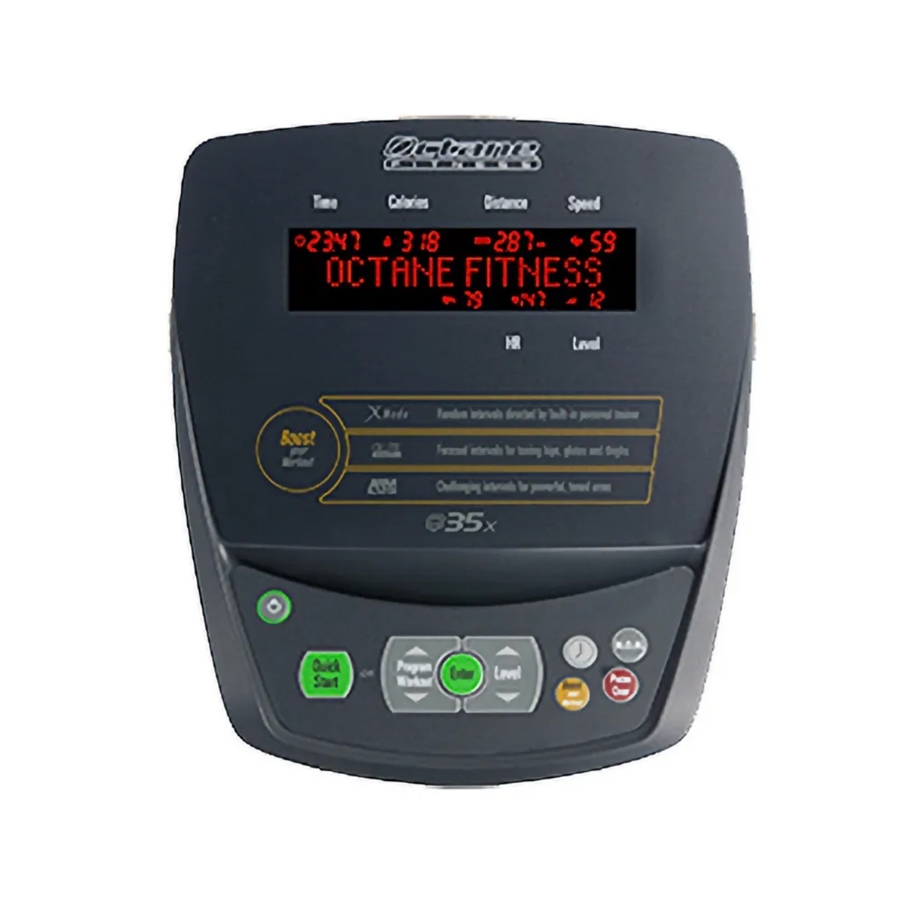 Vélo elliptique Octane Q35x, base et console - Fitness Dépôt +