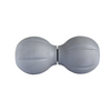 Boule de massage double Northern Lights, longueur réglable, grise avec poignée noire - Fitness Dépôt +