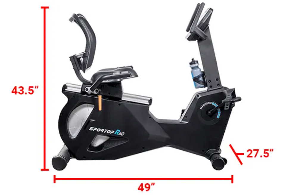 Vélo couché SportOp R60 - Fitness Dépôt +