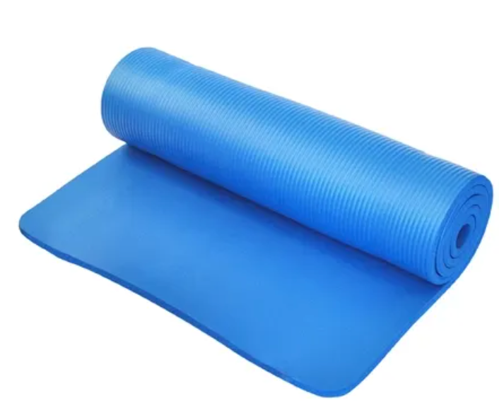 Tapis NBR Northern Lights Yoga Pilates, 173 x 61 x 1,0 cm - Bleu - Fitness Dépôt +