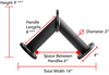 Fixation de câble Northern Lights 2BIG, barre Tricep V - Fitness Dépôt +