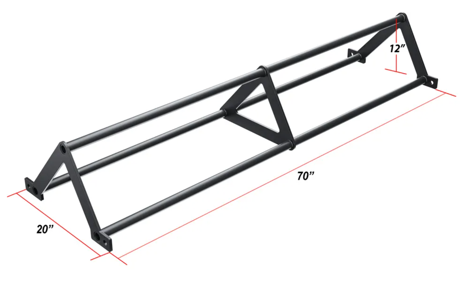 Barre triple Northern Lights CrossBox X-Bar 70" - Fitness Dépôt +