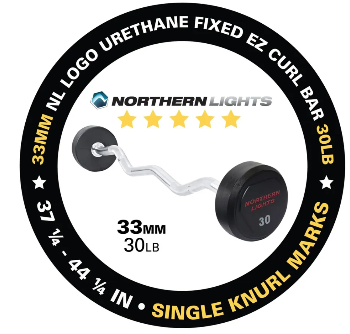 Northern Lights NL Logo uréthane fixe EZ Curl - Fitness Dépôt +