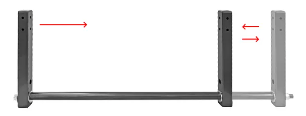 Barre de traction à montage sur poutre à longueur réglable Northern Lights - Fitness Dépôt +