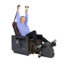 Fauteuil allongé assis ChairMaster, noir - Fitness Dépôt +