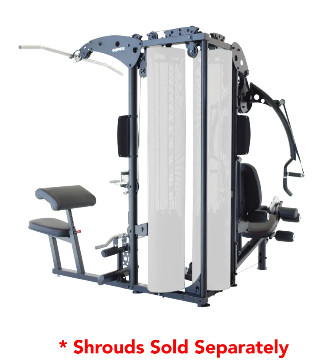 Inspire Fitness M5 Gym, 2x200lb, avec coussinets, sans protections - Fitness Dépôt +