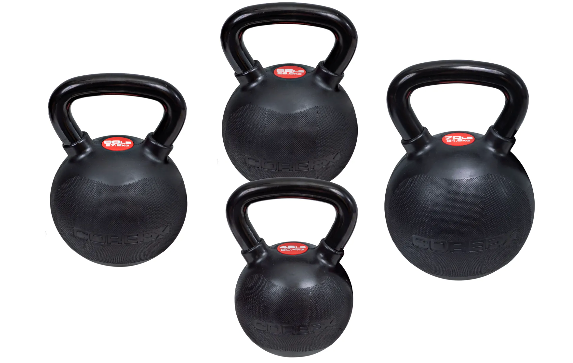 CoreFX KettleBell, caoutchouc - Fitness Dépôt +