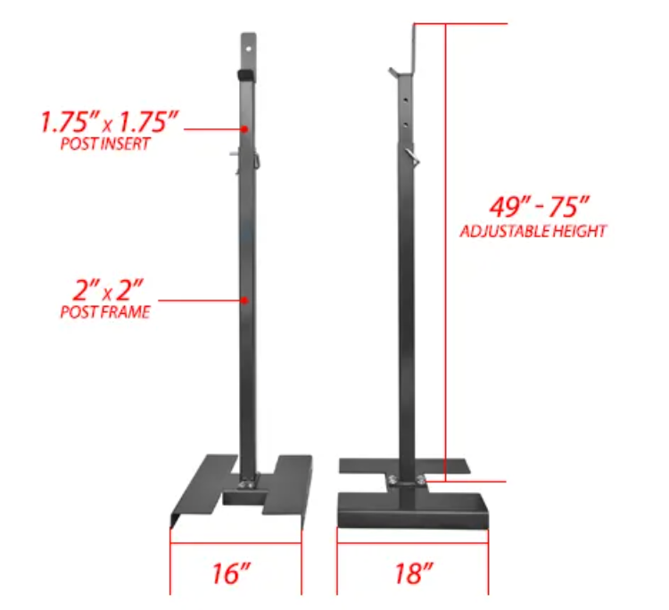 Supports de squat pour aurores boréales - Fitness Dépôt +