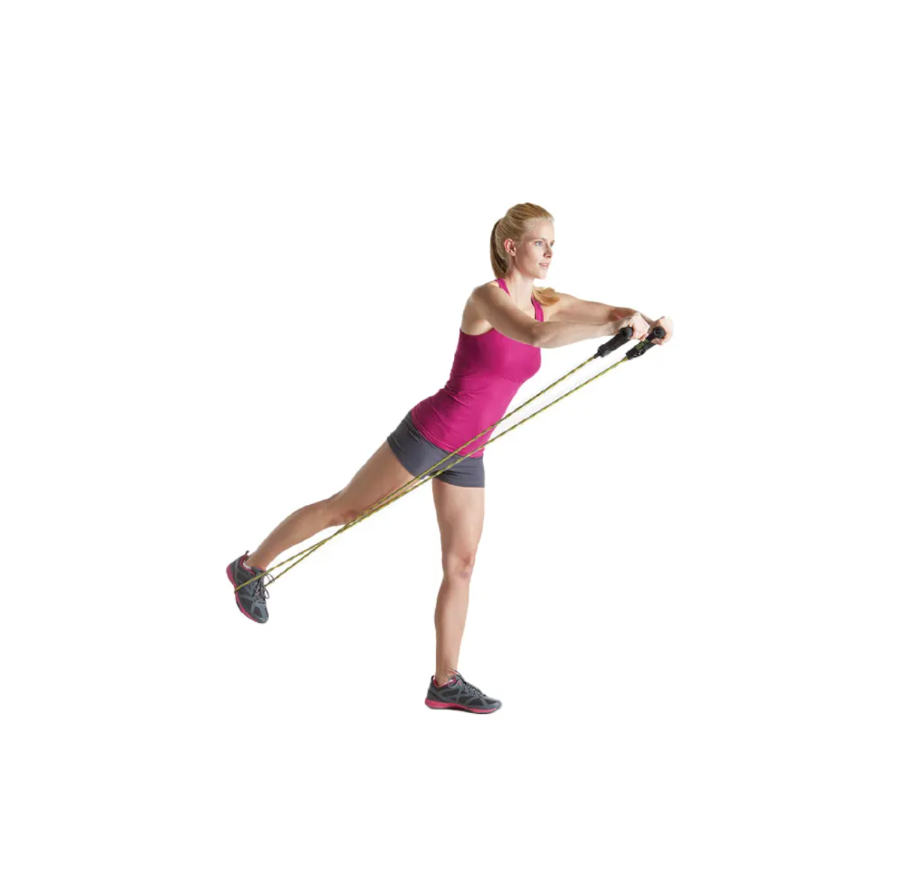 Bande de résistance tressée SPRI, légère, verte - Fitness Dépôt +