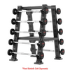 Stealth Barbell Rack 10 avec supports moulés - Fitness Dépôt +