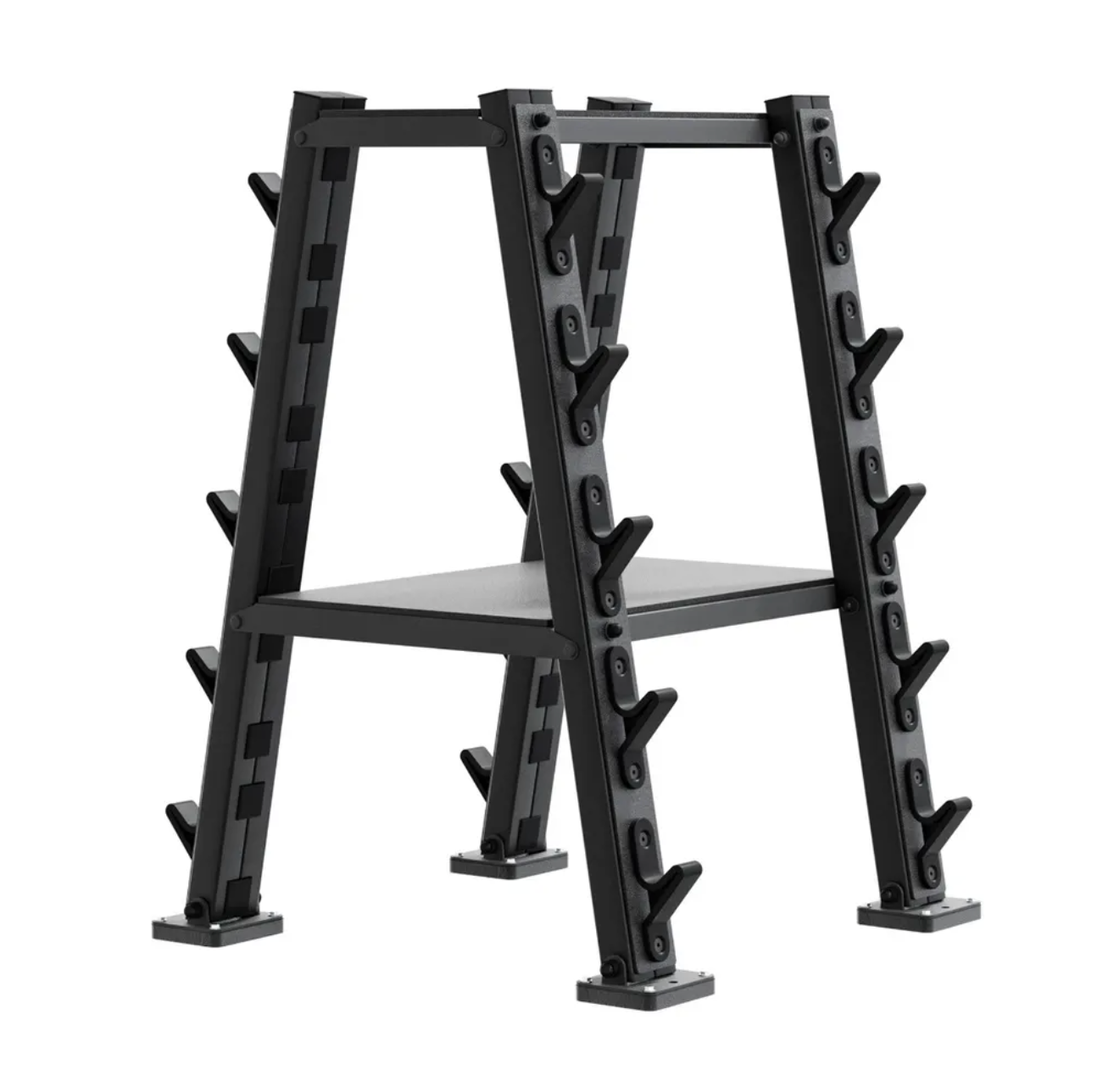 Stealth Barbell Rack 10 avec supports moulés - Fitness Dépôt +