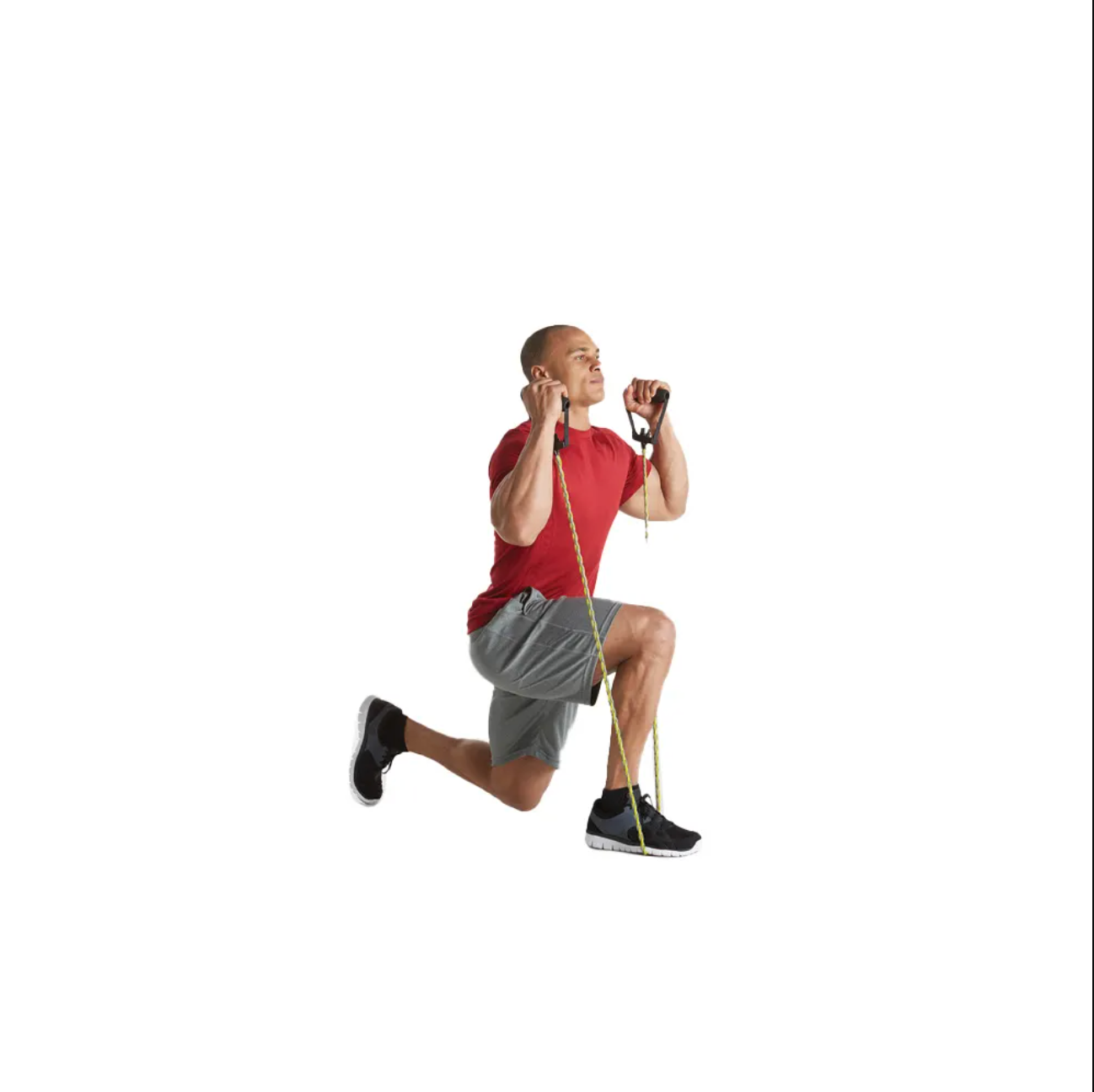 Bande de résistance tressée SPRI, moyenne, rouge - Fitness Dépôt +