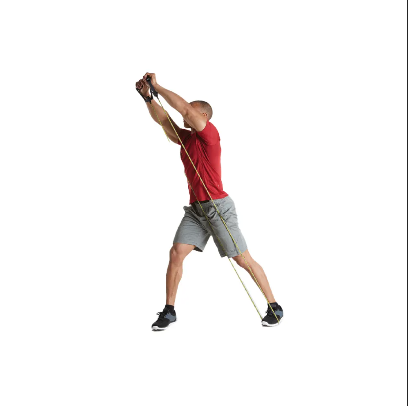 Bande de résistance tressée SPRI, moyenne, rouge - Fitness Dépôt +