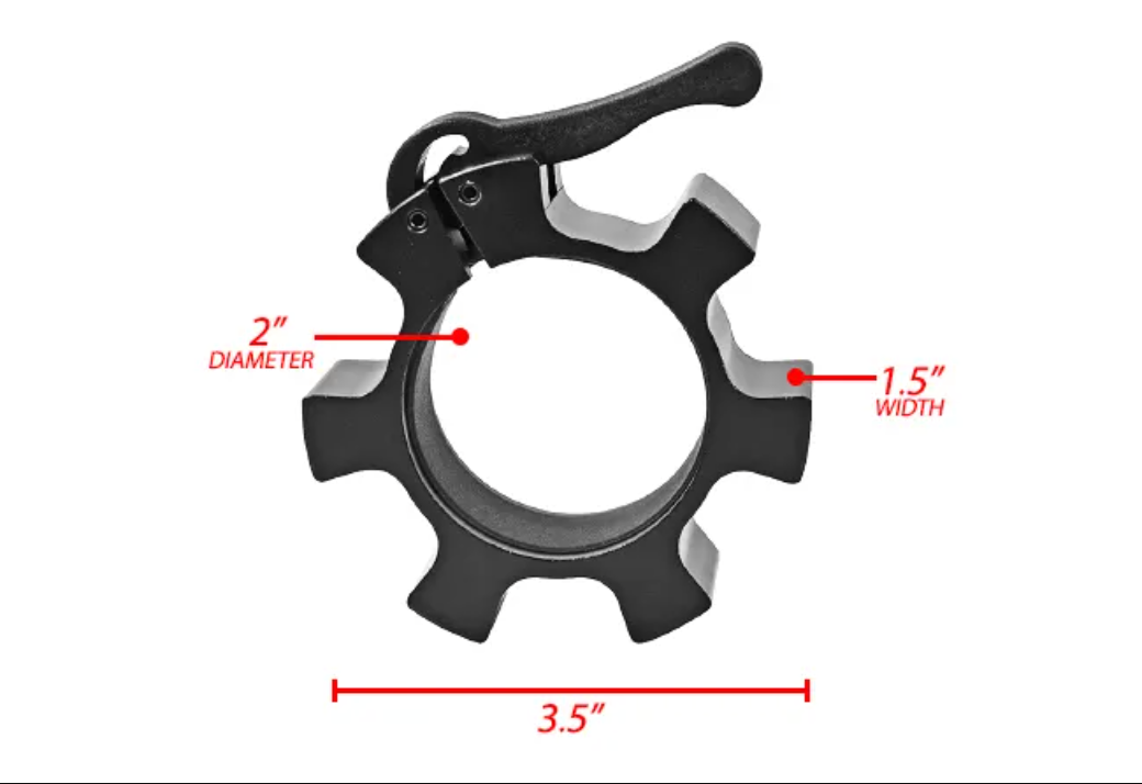 Colliers olympiques Star Lock en aluminium, la paire - Fitness Dépôt +