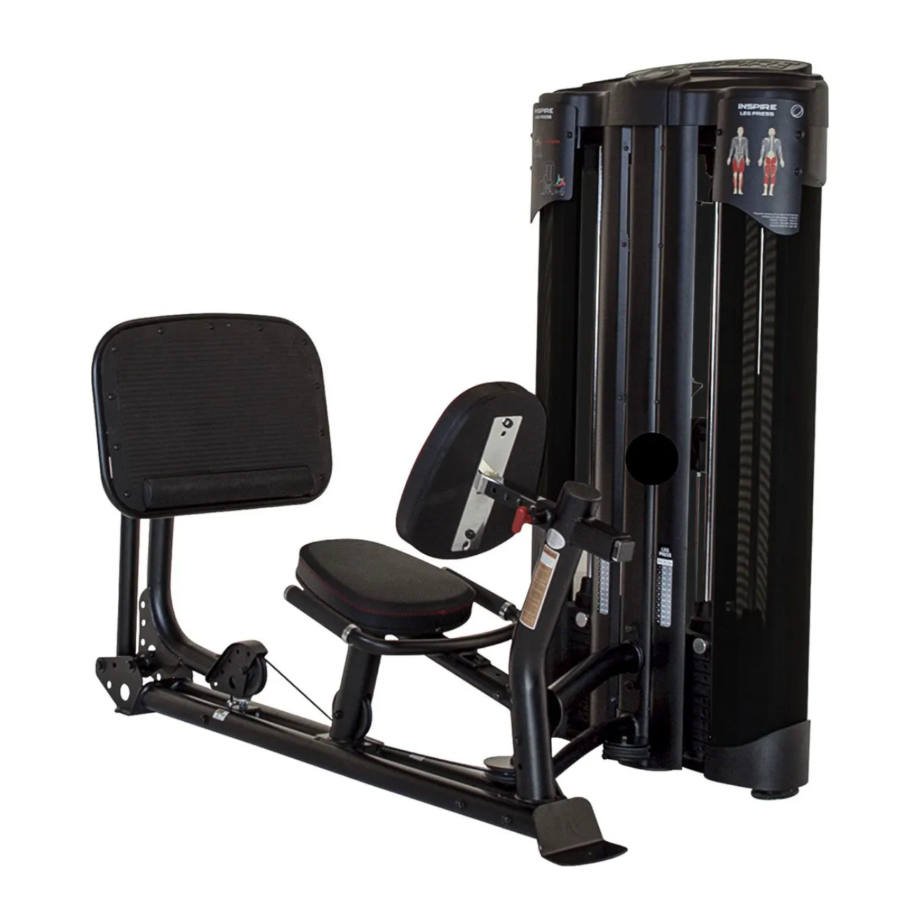 Inspire Fitness Commercial Presse-jambes double/mollet, avec UpRight, 2x100 - Fitness Dépôt +