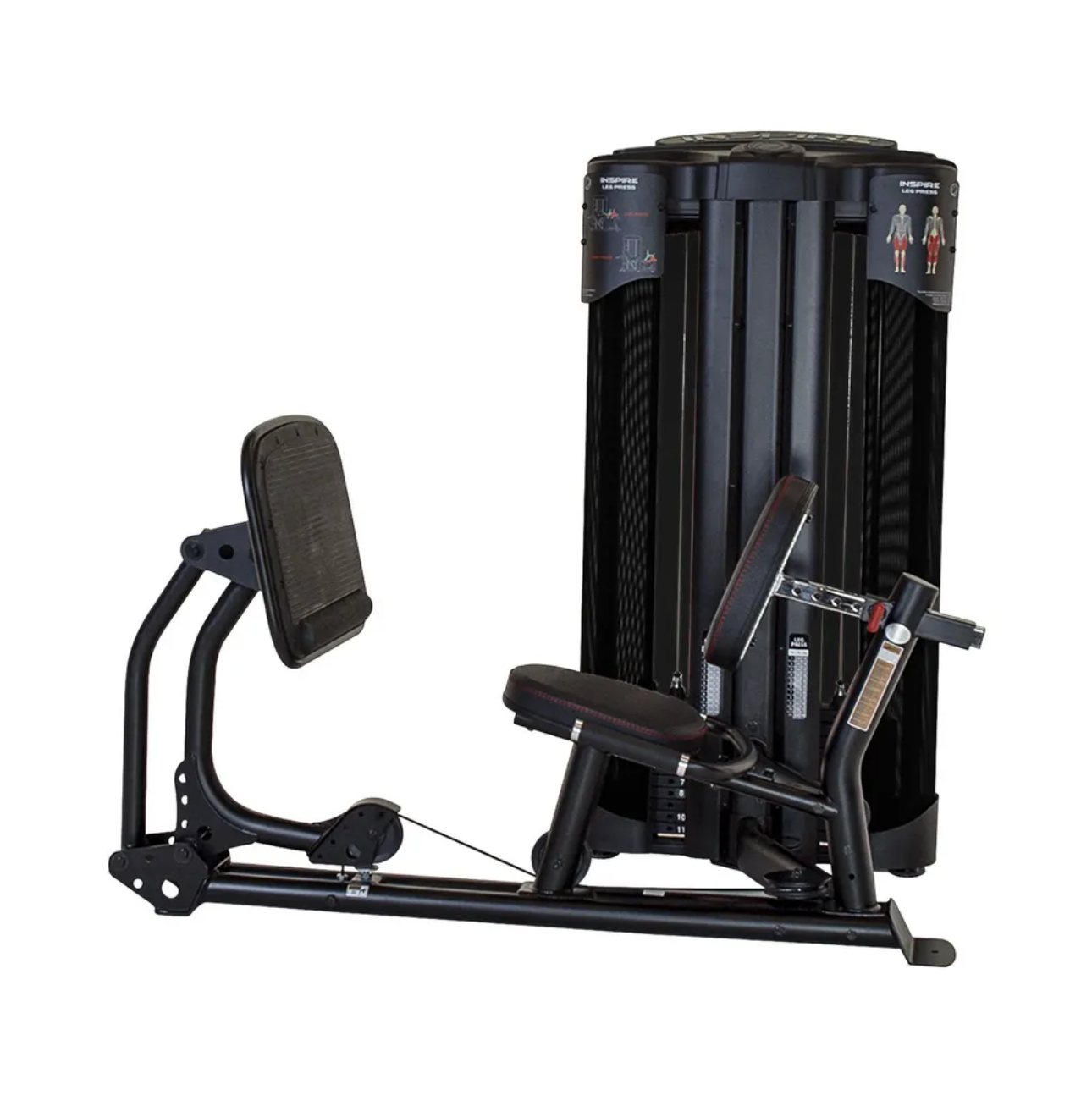 Inspire Fitness Commercial Presse-jambes double/mollet, avec UpRight, 2x100 - Fitness Dépôt +