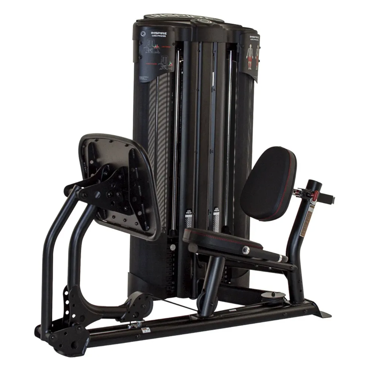 Inspire Fitness Commercial Presse-jambes double/mollet, avec UpRight, 2x100 - Fitness Dépôt +