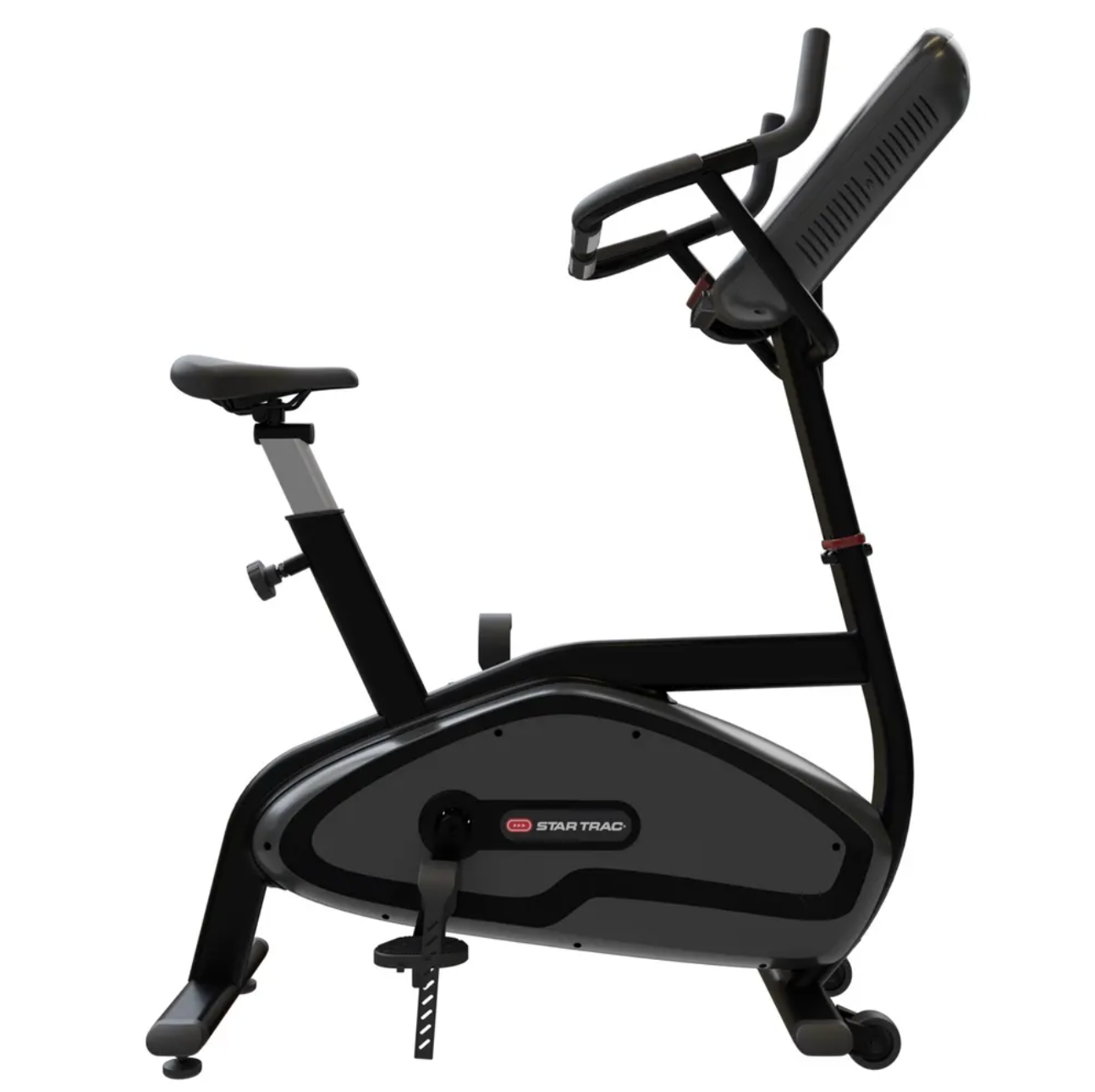 Vélo vertical Star Trac, série 4, avec écran tactile de 10 pouces - Fitness Dépôt +