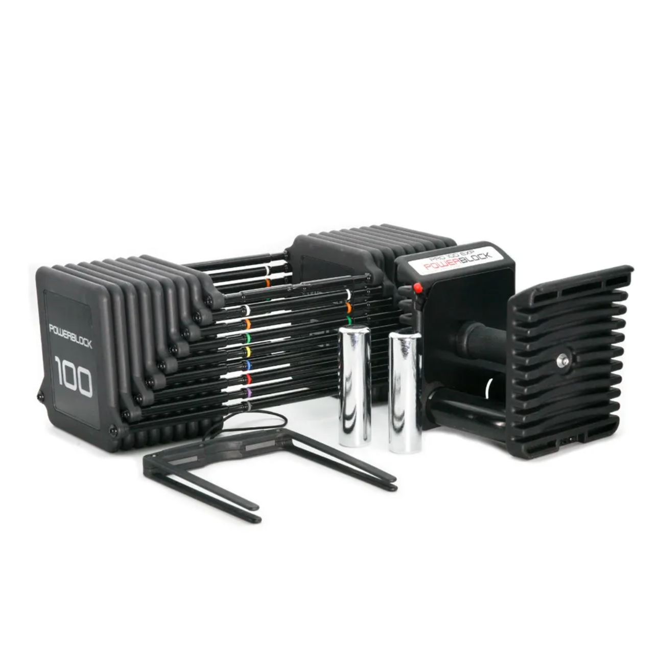 PowerBlock Pro 100 Exp, ensemble complet de 5 à 100 lb - Fitness Dépôt +
