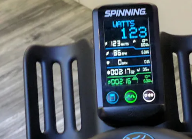 Vélo d'appartement Spinner Chrono Power SBK869 de Precor avec console - Fitness Dépôt +