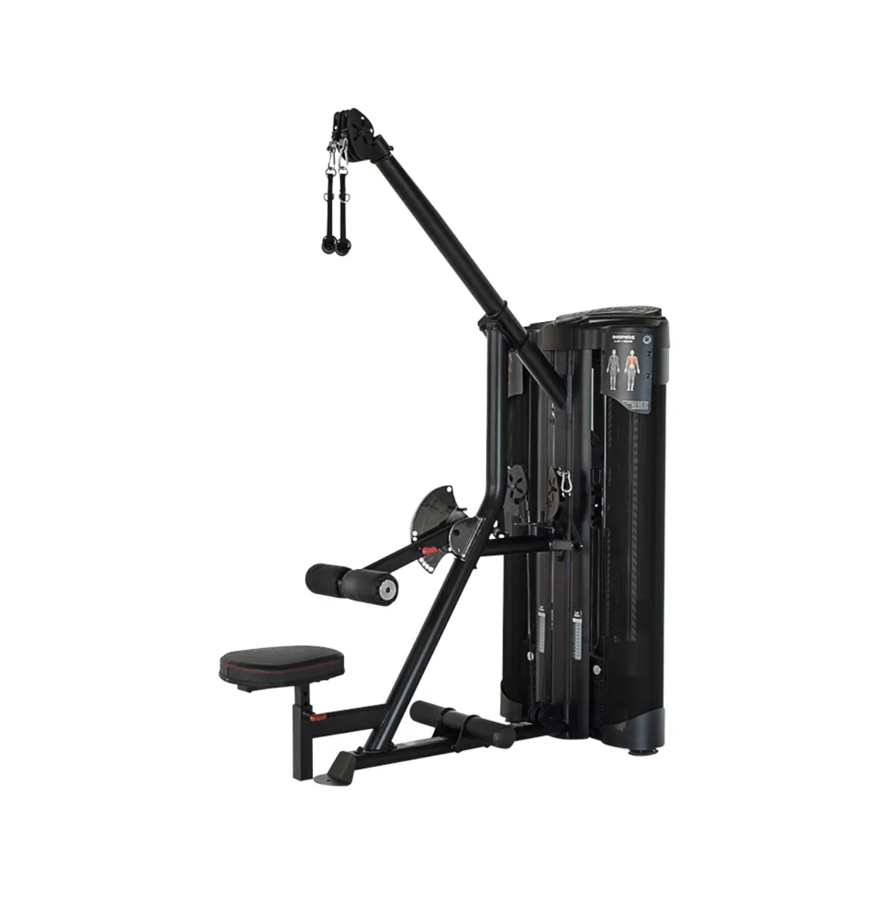 Inspire Fitness Commercial Dual Lat, Row, avec UpRight, 2x100 - Fitness Dépôt +