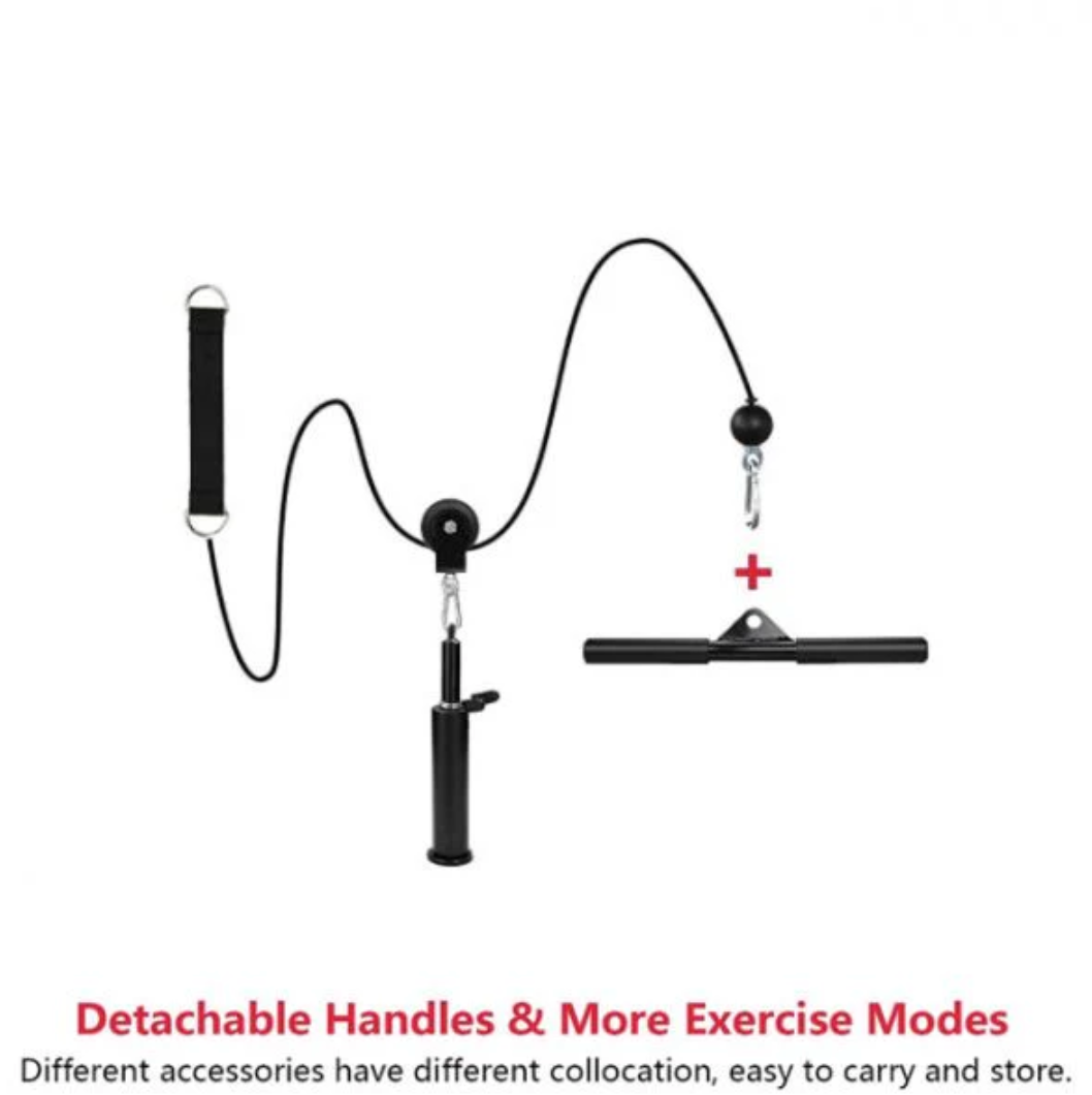 Système de poulies portatives Ironax Lat et Lift - Fitness Dépôt +