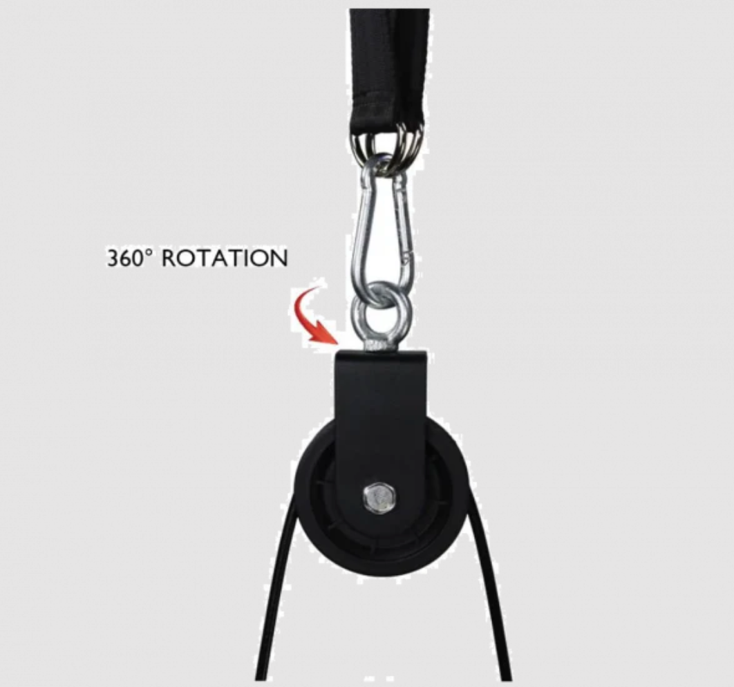 Système de poulies portatives Ironax Lat et Lift - Fitness Dépôt +