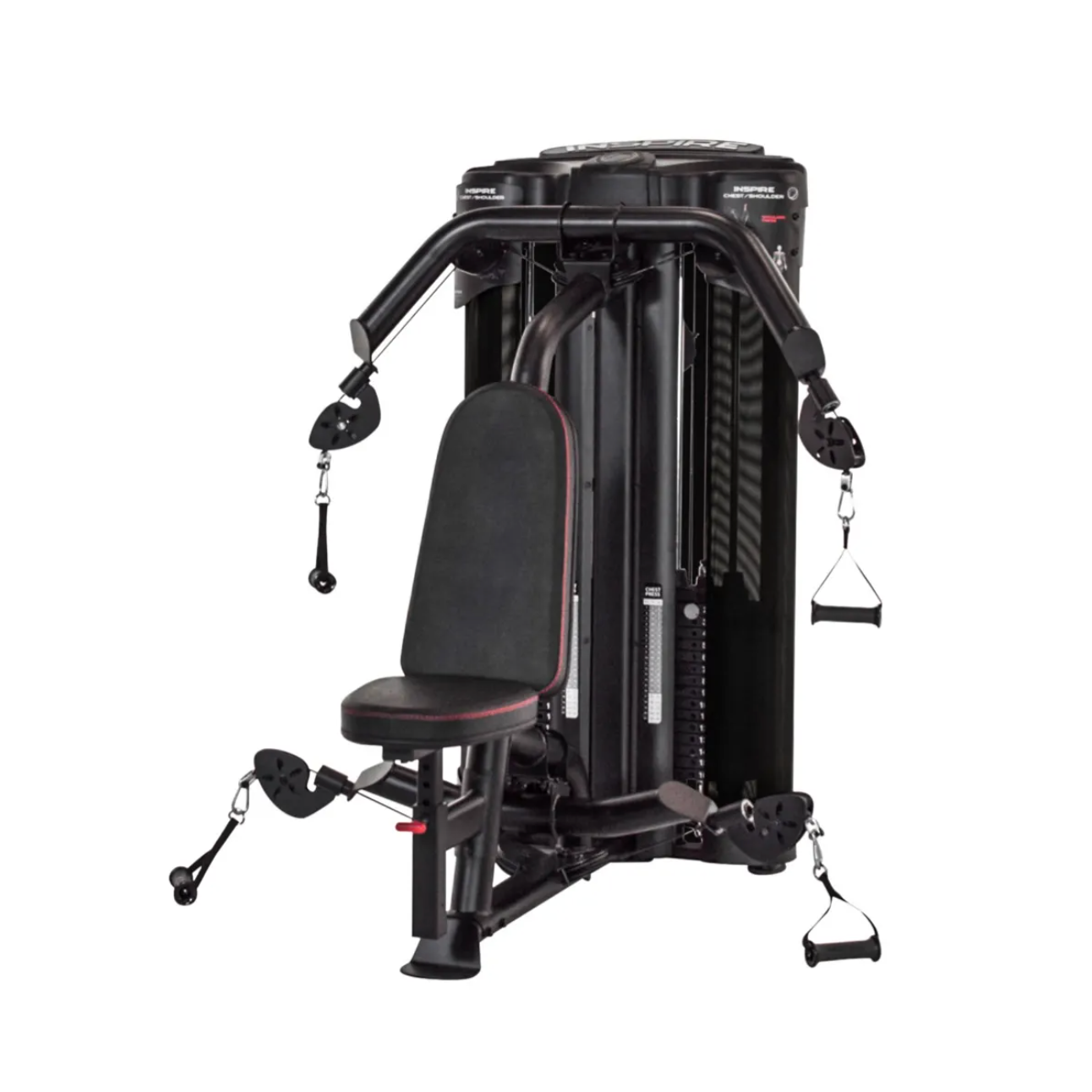 Machine commerciale de presse double pour la poitrine et les épaules Inspire Fitness, 2 x 150 - Fitness Dépôt +