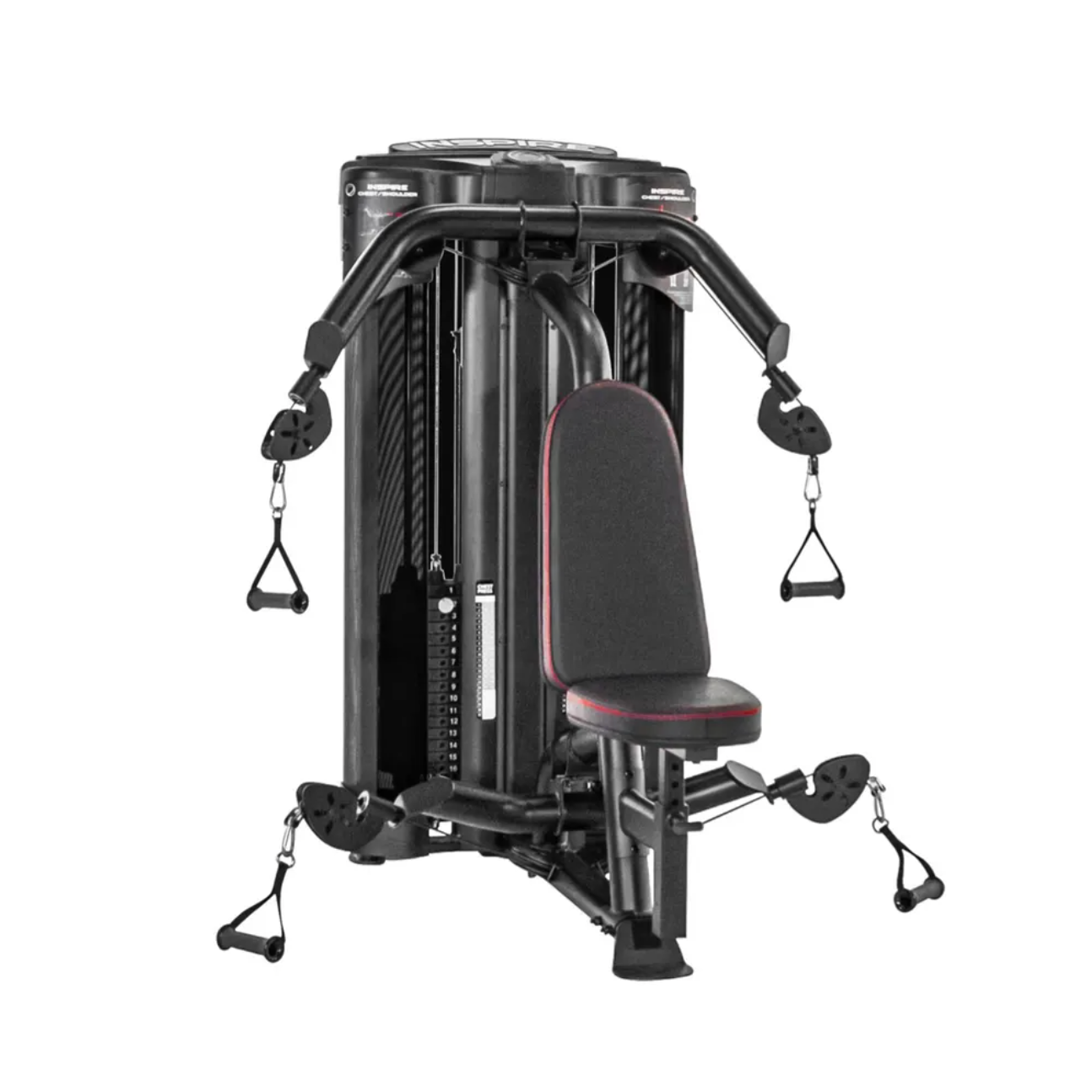 Machine commerciale de presse double pour la poitrine et les épaules Inspire Fitness, 2 x 150 - Fitness Dépôt +