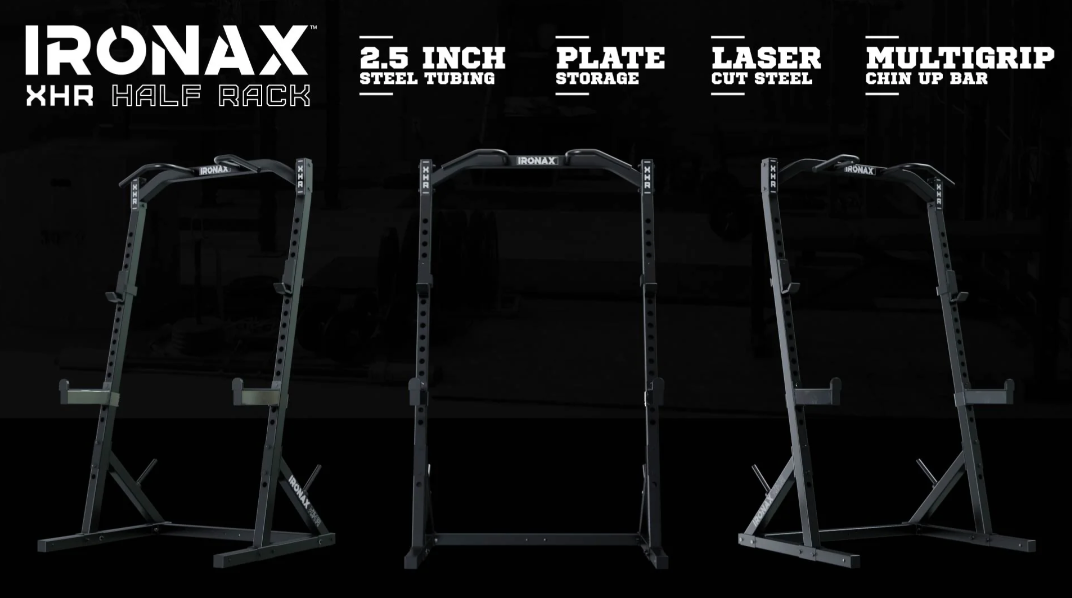Demi-rack IRONAX XHR - Fitness Dépôt +