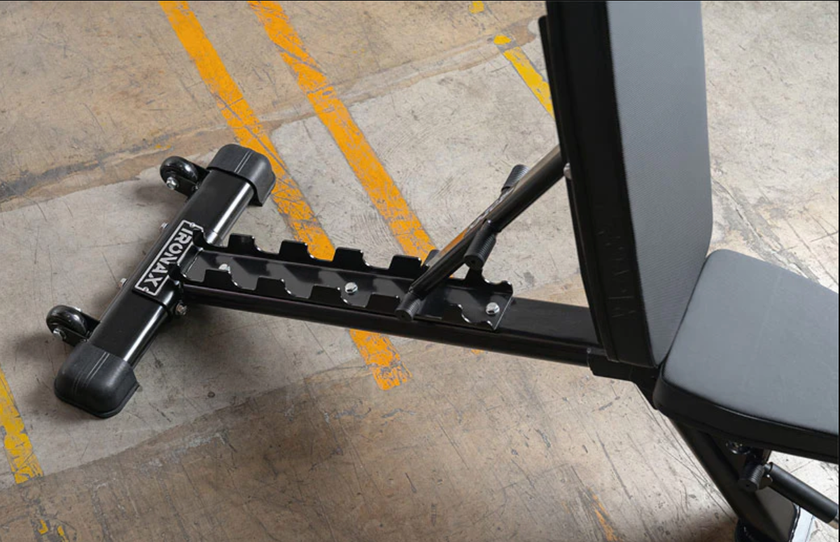 Banc FID IRONAX XFID1 avec (l'option extension  des jambes / flexion des jambes) - Fitness Dépôt +