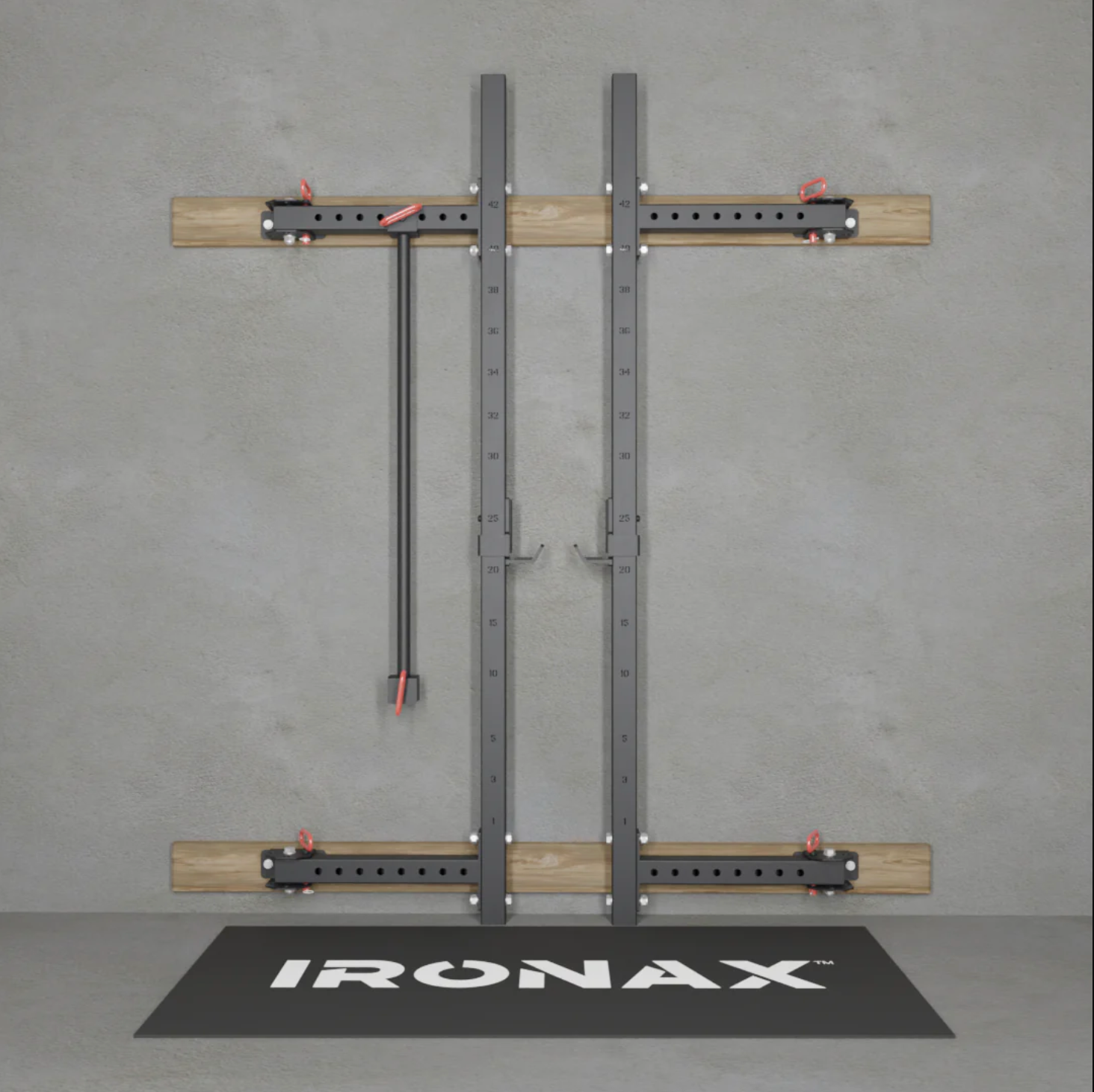 SUPPORT PLIANT XPF MURAL IRONAX - Fitness Dépôt +