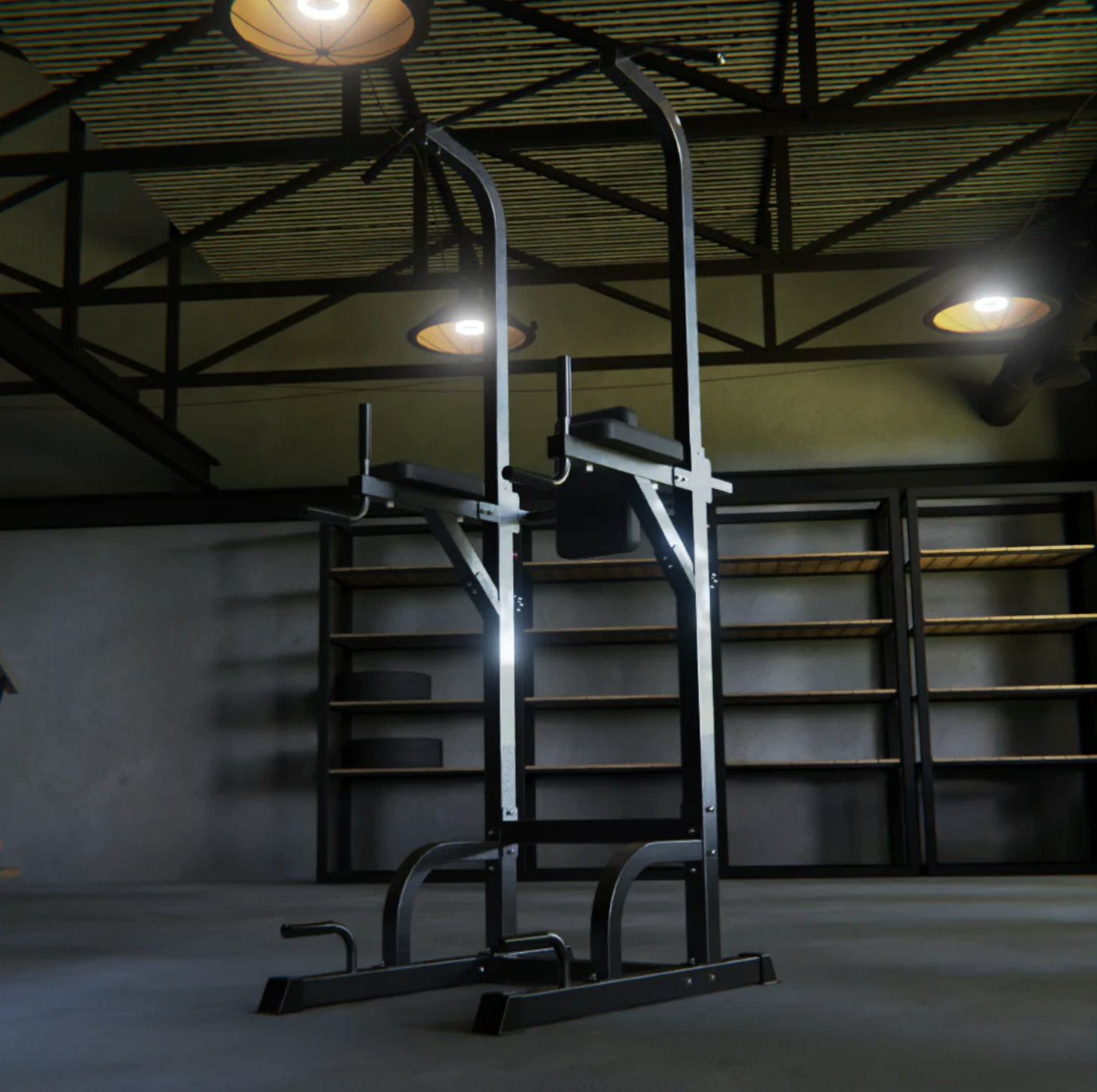 Relevés de genoux verticaux/tractions à la barre fixe IRONAX XKR - Fitness Dépôt +