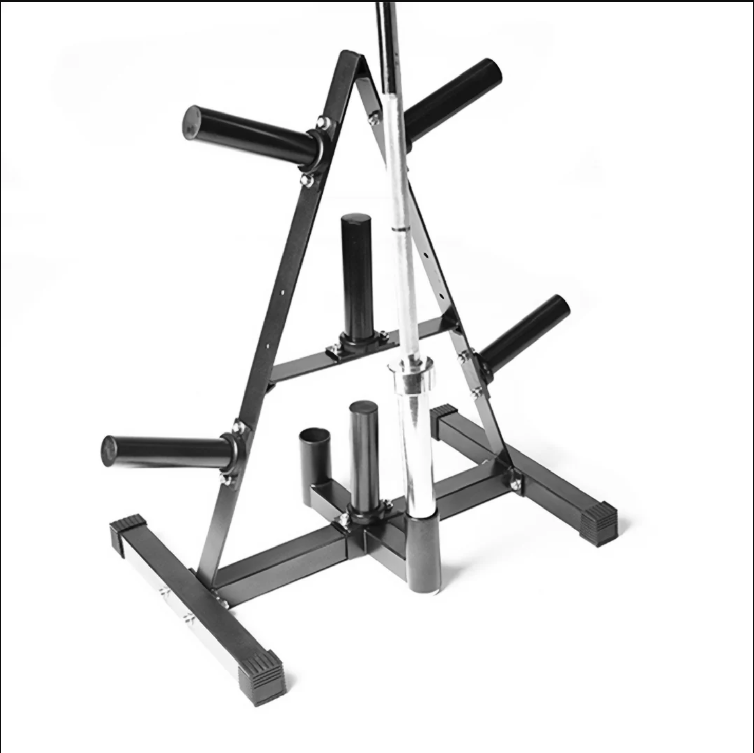 IRONAX - Support de barre olympique pour rack de cadre - Fitness Dépôt +
