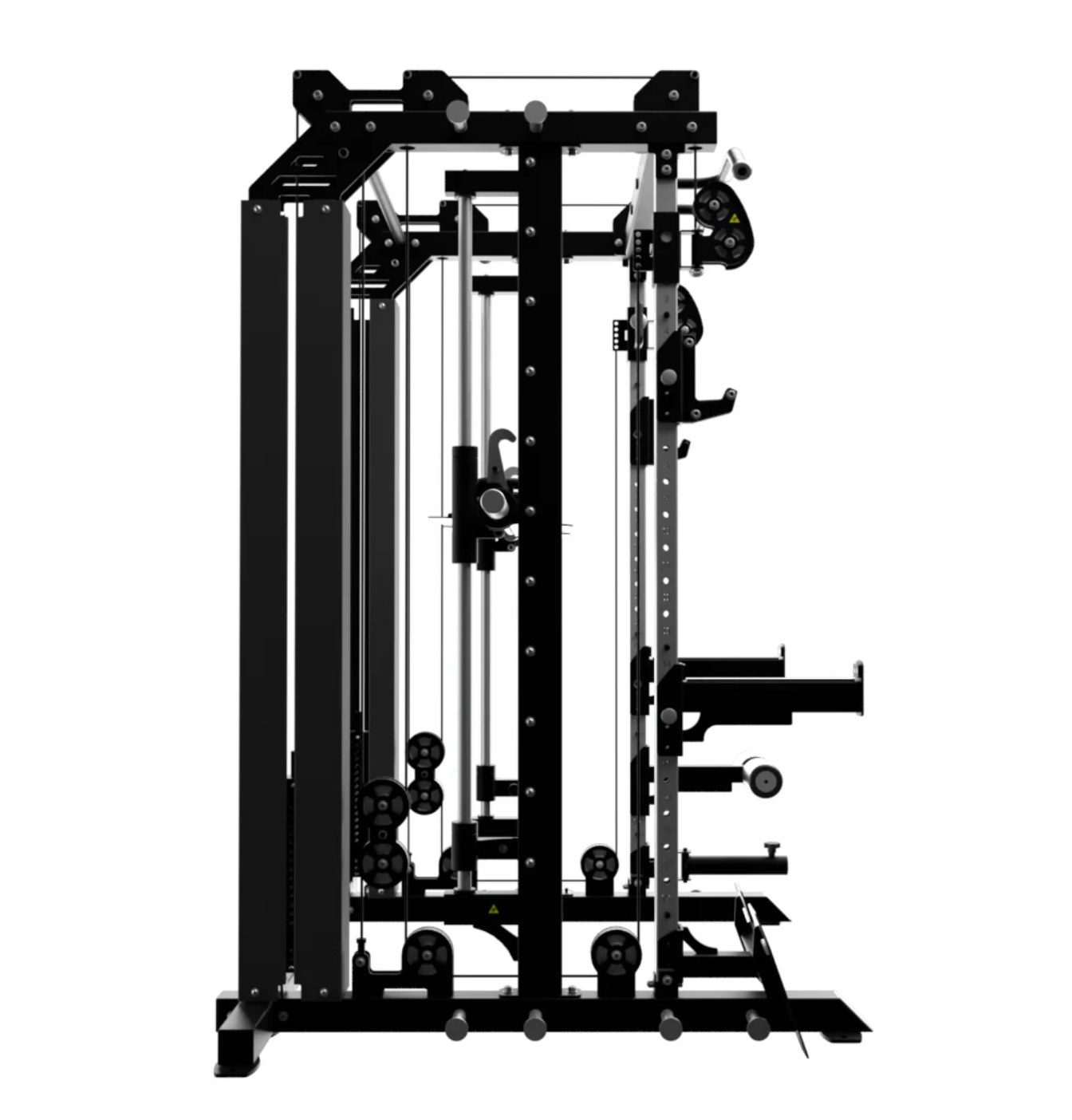 Bundle Smith machine Ironax – Smith + banc + barre + poids - Fitness Dépôt +