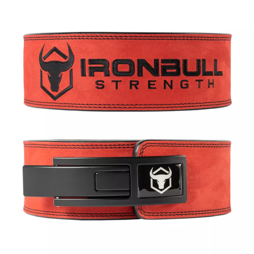 Unleash 10mm 4" Lever Belt - Red / 2XL - Fitness Dépôt +