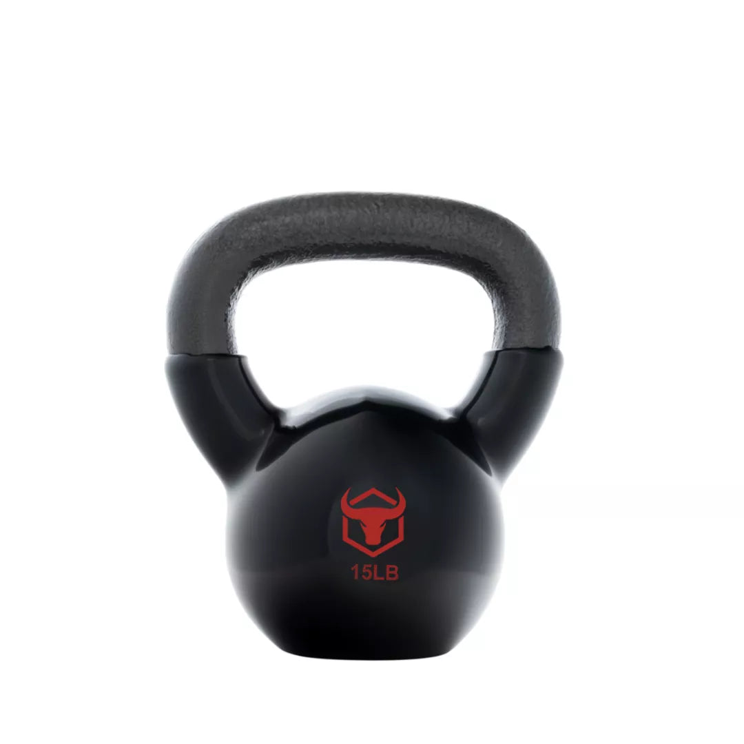 Kettlebells - Vinyl Coated - 15lb - Fitness Dépôt +