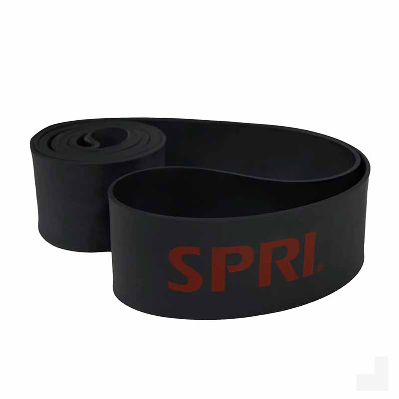 Bande de force SPRI, Latex, 1,5' Noir, Spri - Fitness Dépôt +