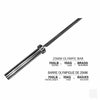 Barre CrossFit olympique commercial pour femmes, 25 mm, 33 lb, cerakote noir - Fitness Dépôt +